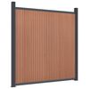 vidaXL Fence Panel Brown 1564x186 cm WPC