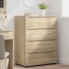 vidaXL Storage Cabinets 2 pcs Sonoma Oak 80 x 48 x 105 cm