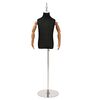 vidaXL Adjustable 120-150 cm Mannequin with Base Unisex PP Black
