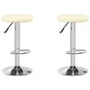 vidaXL Bar Stools 2 pcs Cream Faux Leather