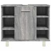 vidaXL Bathroom Cabinet Grey Sonoma 60x32x53.5 cm Engineered Wood
