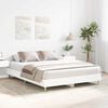 vidaXL Bed Frame No Mattress White 150x200 cm King Size Engineered Wood