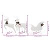 vidaXL Reindeer & Sleigh Christmas Decoration 100 LEDs Outdoor White