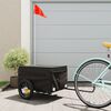 vidaXL Bike Trailer Black 30 kg Iron