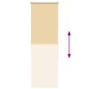 vidaXL Roller Blind Blackout Beige 55x130 cm Fabric Width 50.7 cm Polyester