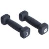 Pure2Improve Dumbbell Set 2x1 kg Neoprene Black