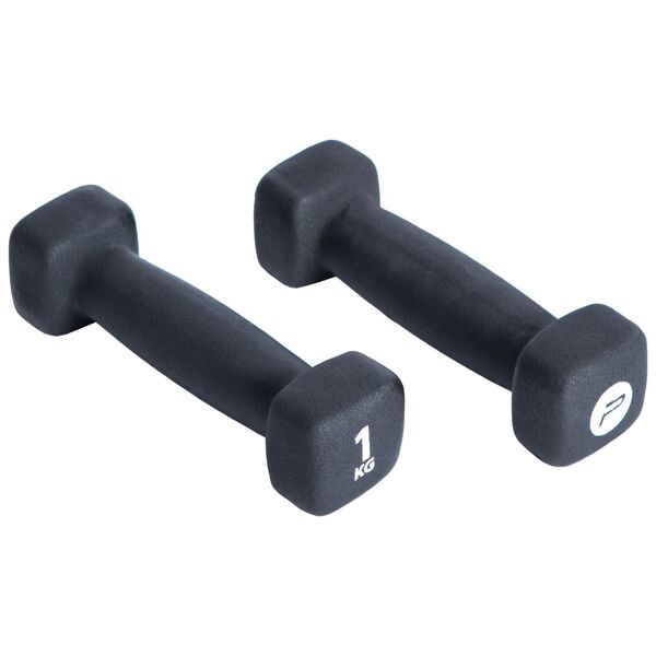 Pure2Improve Dumbbell Set 2x1 kg Neoprene Black