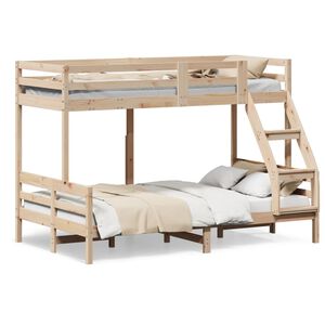 vidaXL Bunk Bed without Mattress 90x200/120x200 cm Solid Wood
