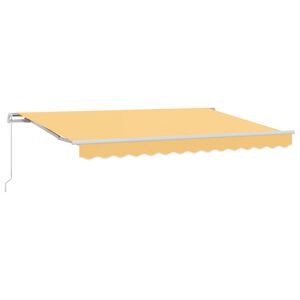 vidaXL Retractable Awning Sand 3.5 x 2.5 m Polyester and Aluminium