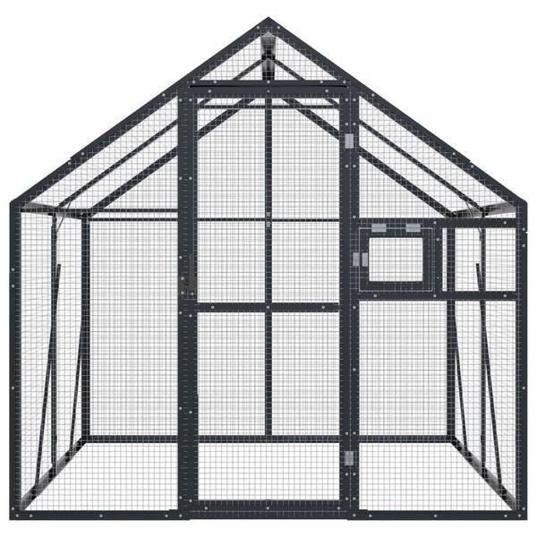 vidaXL Aviary Anthracite 1.79x2x1.85 m Aluminium