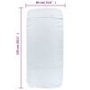 vidaXL Beach Towels 4 pcs White 60x135 cm Fabric 400 GSM