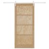 vidaXL Sliding Door ORKDAL Brown 93 x 211 cm Solid Pine Wood