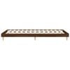 vidaXL Bed Frame without Mattress Brown Oak 90x200 cm Engineered Wood