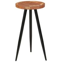 vidaXL Log Bar Table Ø53x105 cm Solid Wood Acacia