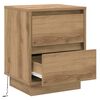 vidaXL Bedside Cabinet Artisan Oak 39 x 34.5 x 50 cm Engineered wood