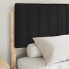 vidaXL Bed Frame with Upholstered Headboard Black 140 x 190 cm
