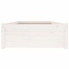 vidaXL Bed Frame without Mattress with Drawers White 100x200 cm (814940+814990)
