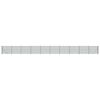 vidaXL Wire Mesh Fence with Flange Green 2x25 m