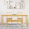 vidaXL 4 Piece Dining Set Panama Solid Wood Pine