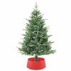 vidaXL ChristmasTreeSkirt Red &Oslash; 65 x 24 cm Plastic