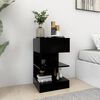 vidaXL Bedside Cabinets 2 pcs Black 40x35x65 cm