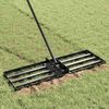 vidaXL Garden Rake Replacement Head Black Powder-Coated Steel