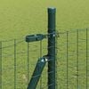 vidaXL Fence Post 7 pcs Green Steel