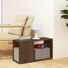 vidaXL TV Cabinet Brown Oak 60x24x32cm Engineered Wood