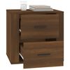vidaXL Bedside Cabinet Brown Oak 50x39x47 cm