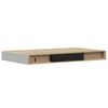 vidaXL Floating Wall Shelves 4 pcs Oak and White 40x23.5x3.8 cm MDF