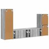 vidaXL TV Cabinet Set Wall-mounted 4 pcs Grey Sonoma Engineered Wood
