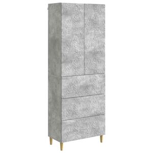 vidaXL Cabinet Set 2 pcs Concrete Grey 66 x 34.5 x 90 cm