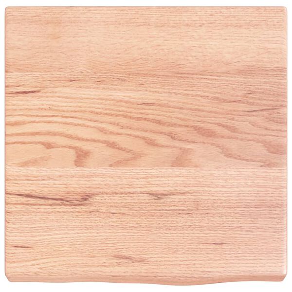 vidaXL Bathroom Countertop Light Brown 40x40x(2-4) cm Treated Solid Wood