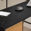 vidaXL Desk Black Oak 141 x 141 x 75 cm Engineered Wood