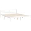 vidaXL Bed Frame without Mattress White 160x200 cm Solid Wood