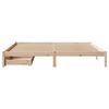 vidaXL Bed Frame without Mattress 200x200 cm Solid Wood Pine