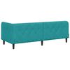 vidaXL Corner Bed Frame with Headboard Turquoise 80 x 200 cm Velvet
