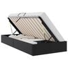 vidaXL Storage Bed with Storage Black 100 x 190 cm Faux leather