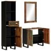 vidaXL 3 Piece Bathroom Furniture Set Solid Wood Acacia