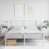 vidaXL Bedside Cabinets 2 pcs White 36x39x68 cm Steel