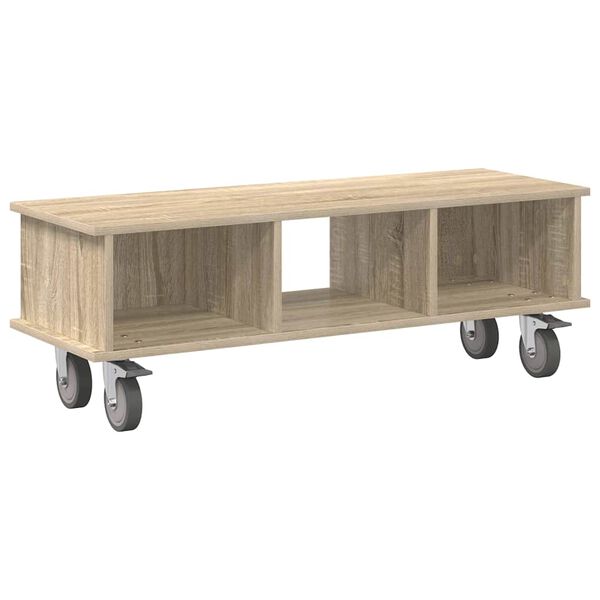 vidaXL TV Stand Sonoma Oak 100 x 35 x 35 cm Engineered Wood