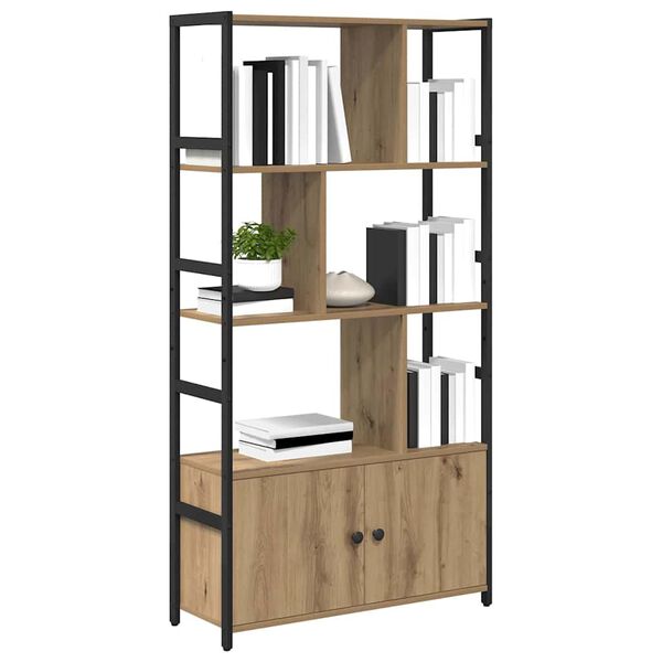 vidaXL Bookshelf Artisan Oak 80 x 30 x 155.5 cm Engineered Wood