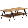 vidaXL Coffee Table | Brown | Solid mango wood, powder-coated steel | Medium
