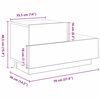 vidaXL Bedside Cabinet Old Wood 70 x 36 x 40.5 cm Engineered Wood