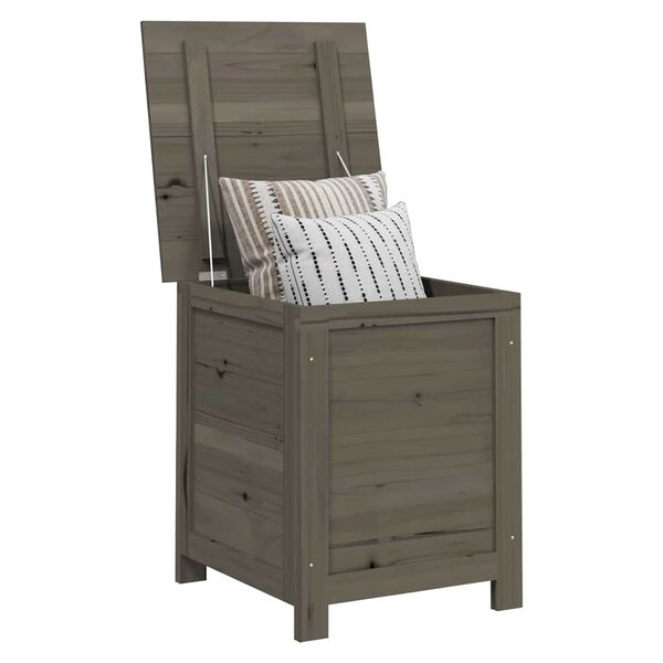 vidaXL Outdoor Cushion Box Anthracite 50x50x56 cm Solid Wood Fir