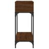 vidaXL Console Table Brown Oak 100x30.5x75 cm Engineered Wood
