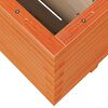 vidaXL Garden Planter Wax Brown 100x100x49.5 cm Solid Wood Pine