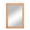 vidaXL Wall Mirror Solid Teak 50x70 cm