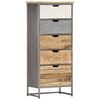 vidaXL Drawer Cabinet 45x30x105 cm Solid Mango Wood