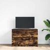 vidaXL TV Cabinet Smoked Oak 80x35x54 cm Engineered Wood